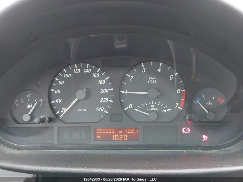 2000 BMW 3ER COUPE 2.5L I-6 DOHC, VVT, 170HP