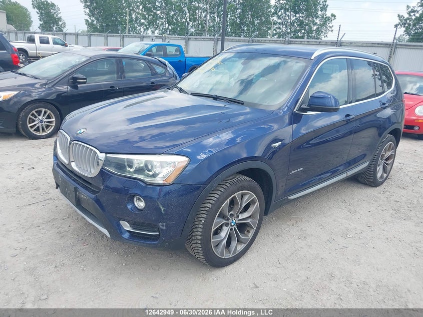 2015 BMW X3, Front, IAAI, VIN 5UXWX9C59F0D51730 — photo 2