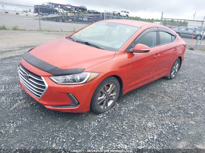 2018 Hyundai Elantra Sel/Value/Limited, Изъятое, IAAI, VIN KMHD84LF2JU637222 — фото 2
