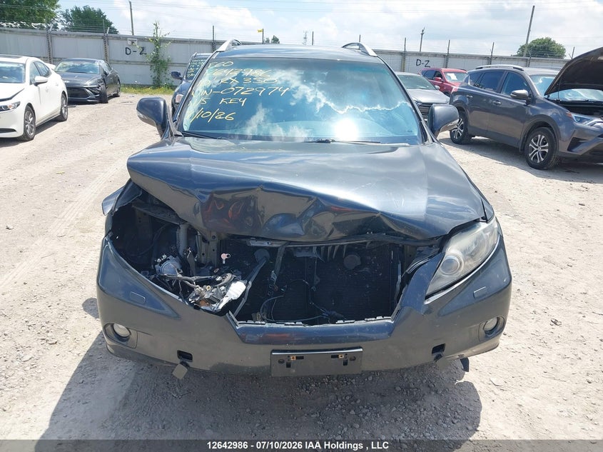2010 Lexus Rx 350 VIN: 2T2BK1BA3AC072974 Lot: 12642986