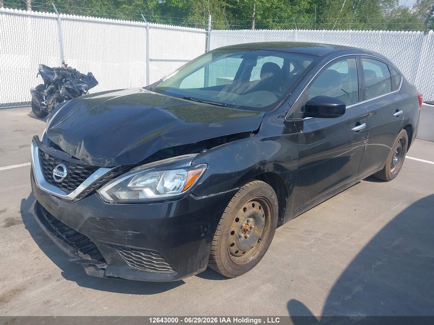 2018 Nissan Sentra, Удар спереду, IAAI, VIN 3N1AB7AP3JY245386 — фото 2