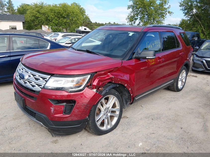 2019 Ford Explorer, Front, IAAI, VIN 1FM5K8DH1KGA22738 — photo 2