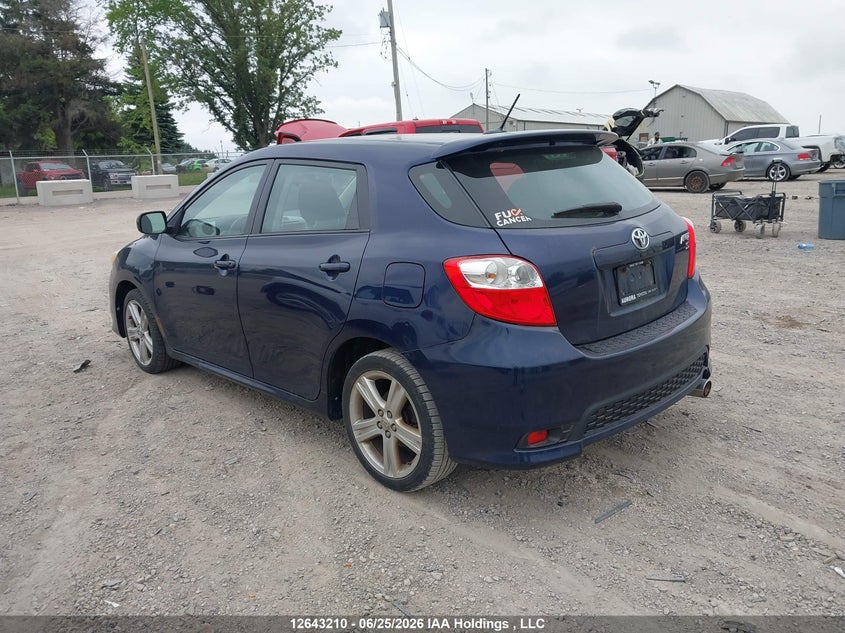 Vin: 2t1ku4ee3bc547894, lot: 3044331, toyota corolla matrix 20113
