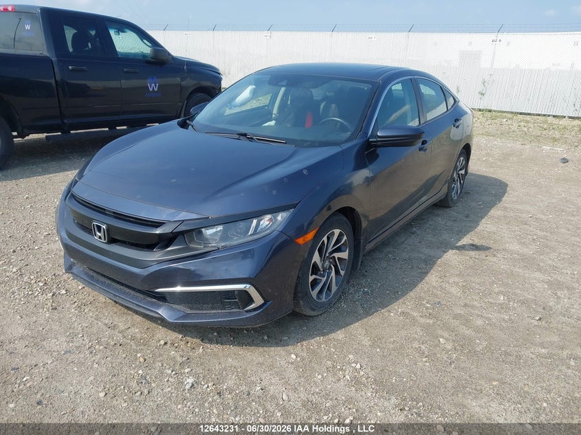2020 Honda Civic, Right Side, IAAI, VIN 2HGFC2F79LH009296 — photo 2