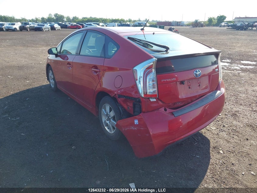 Vin: jtdkn3du7c1525290, lot: 3044353, toyota prius 20123