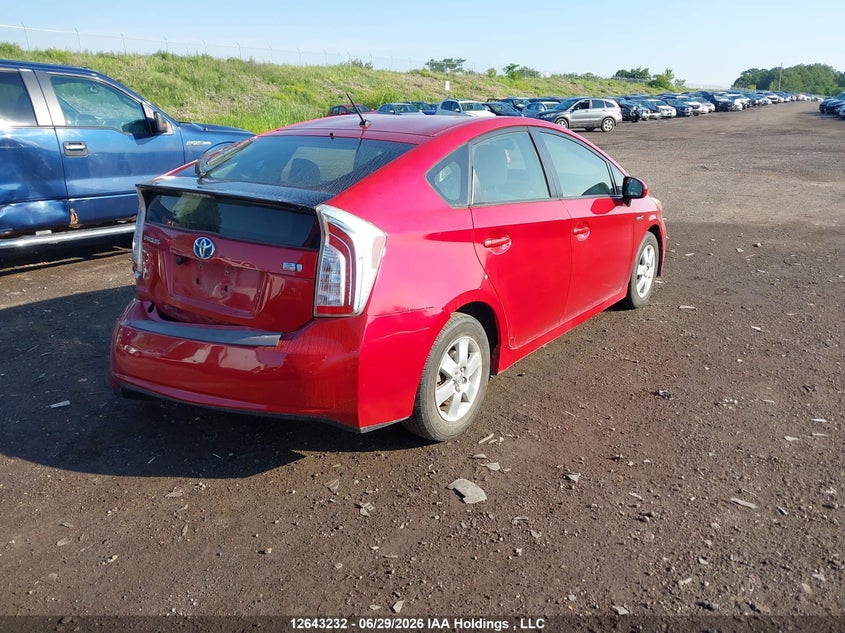 Vin: jtdkn3du7c1525290, lot: 3044353, toyota prius 20124