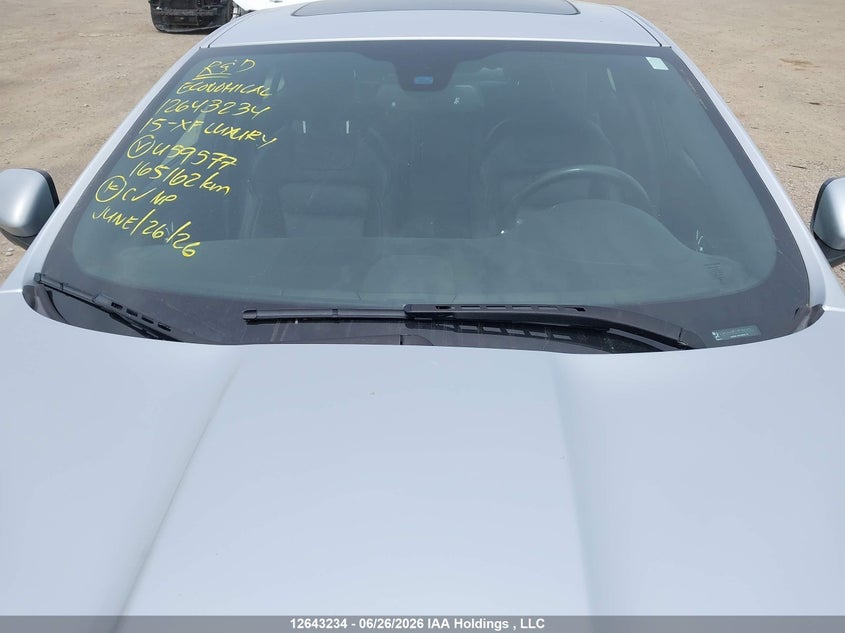 2015 JAGUAR XF SEDAN 3.0L V-6 DI, DOHC, VVT, SUPERCHARGER, 340HP