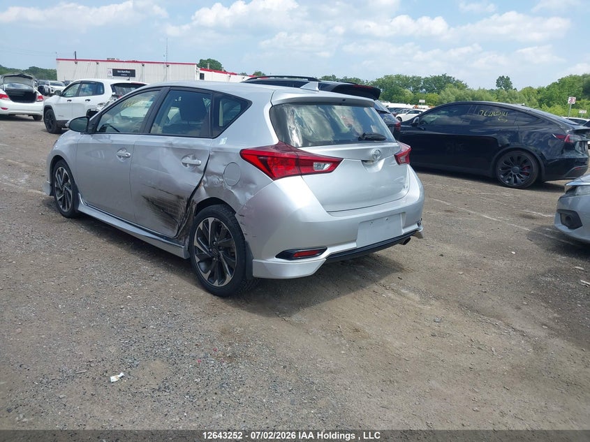 Vin: jtnkarje5gj502667, lot: 3044373, toyota scion im 20163