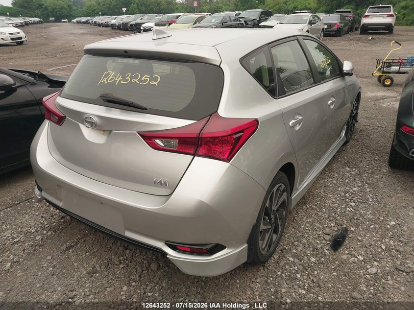 Vin: jtnkarje5gj502667, lot: 3044373, toyota scion im 20164