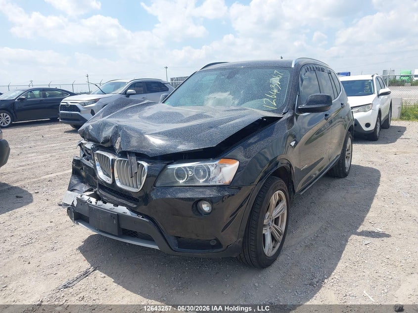 2014 BMW X3, Front, IAAI, VIN 5UXWX9C58E0D09788 — photo 2