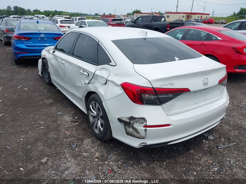 Vin: 2hgfe2f26nh114136, lot: 3044390, honda civic 20223