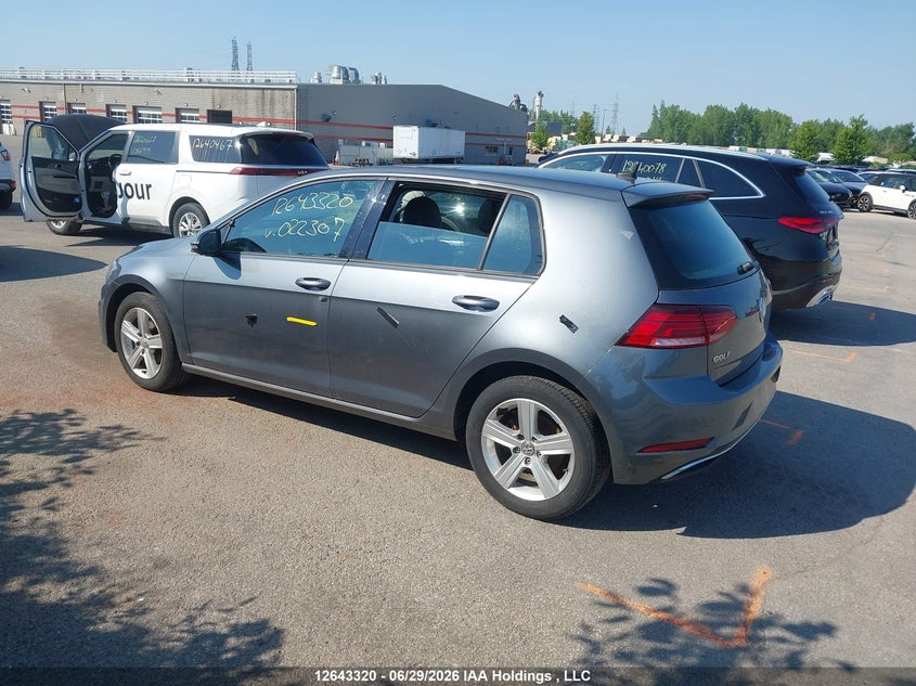 Vin: 3vwg57au3km022307, lot: 3044441, volkswagen golf 1.4 tsi comfortline/1.4 tsi execline/1.4 tsi highline 20193
