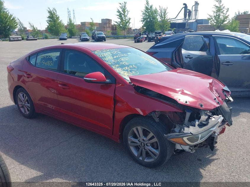 2018 Hyundai Elantra Sel/Value/Limited VIN: KMHD84LF7JU541831 Lot: 12643325