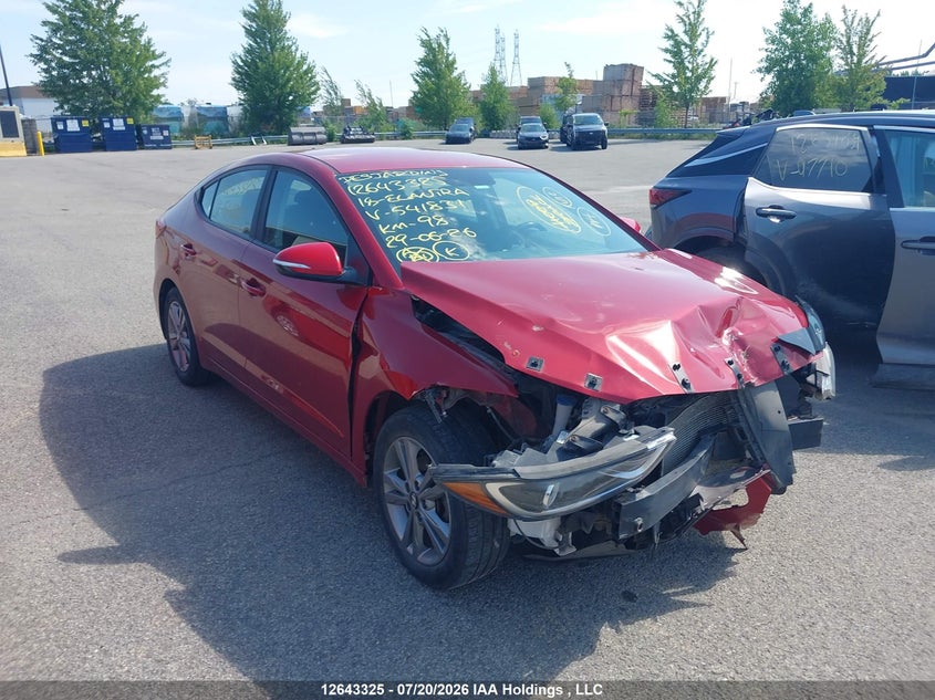 2018 Hyundai Elantra Sel/Value/Limited VIN: KMHD84LF7JU541831 Lot: 12643325