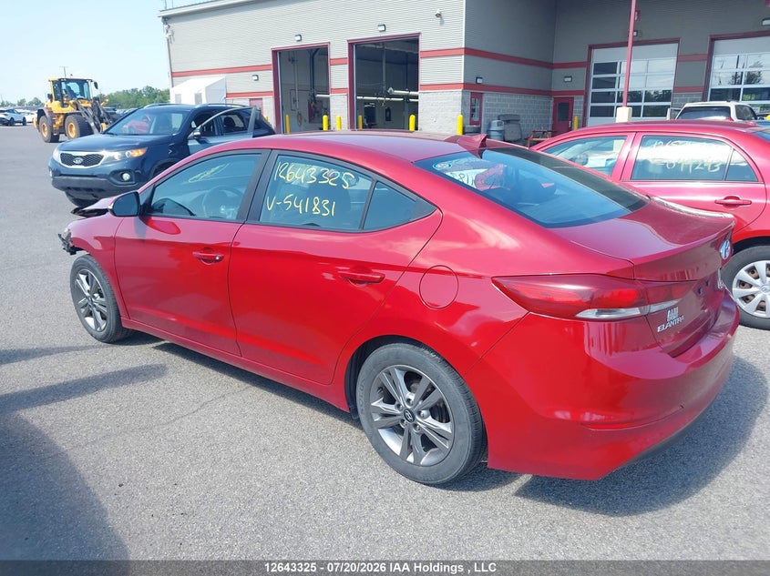 2018 Hyundai Elantra Sel/Value/Limited VIN: KMHD84LF7JU541831 Lot: 12643325