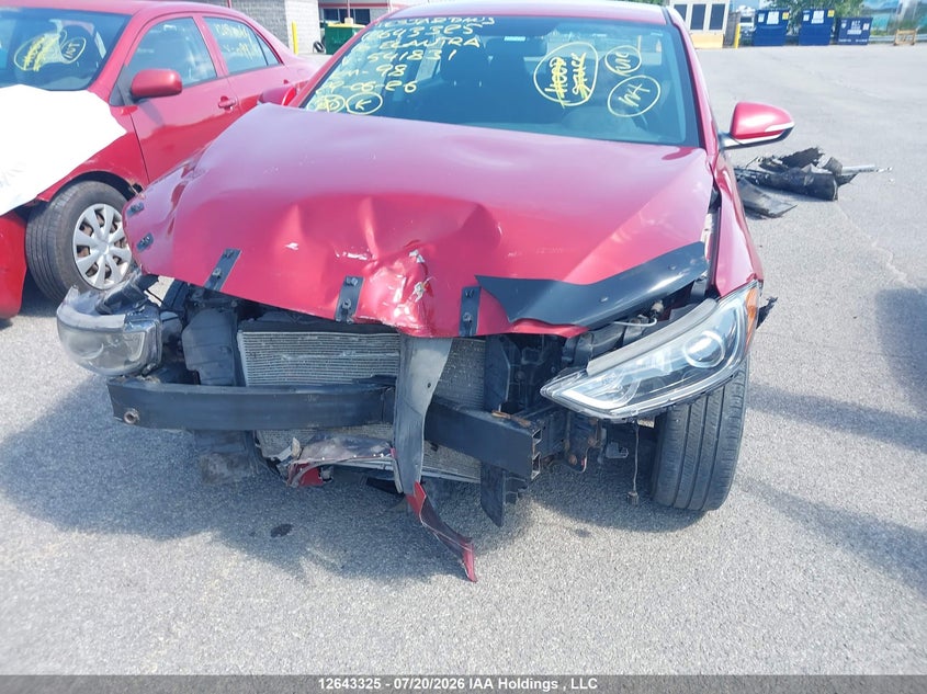 2018 Hyundai Elantra Sel/Value/Limited VIN: KMHD84LF7JU541831 Lot: 12643325