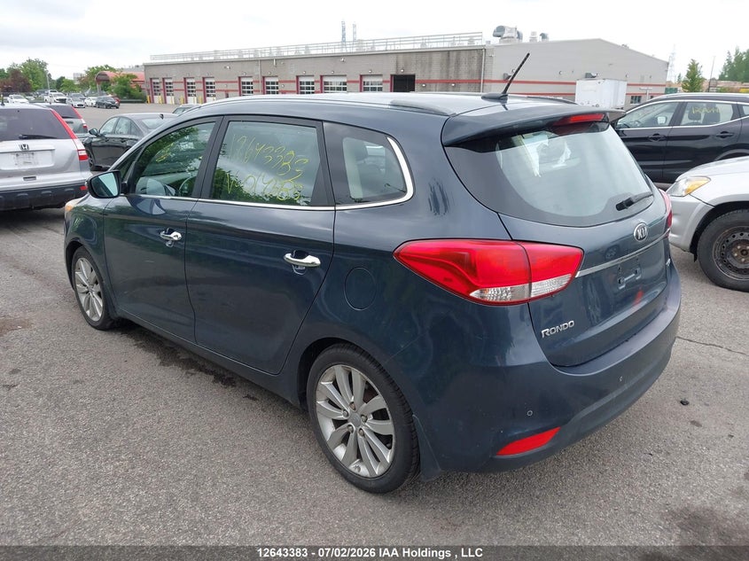 Vin: knahu8a39e7014585, lot: 3044509, kia rondo 20143