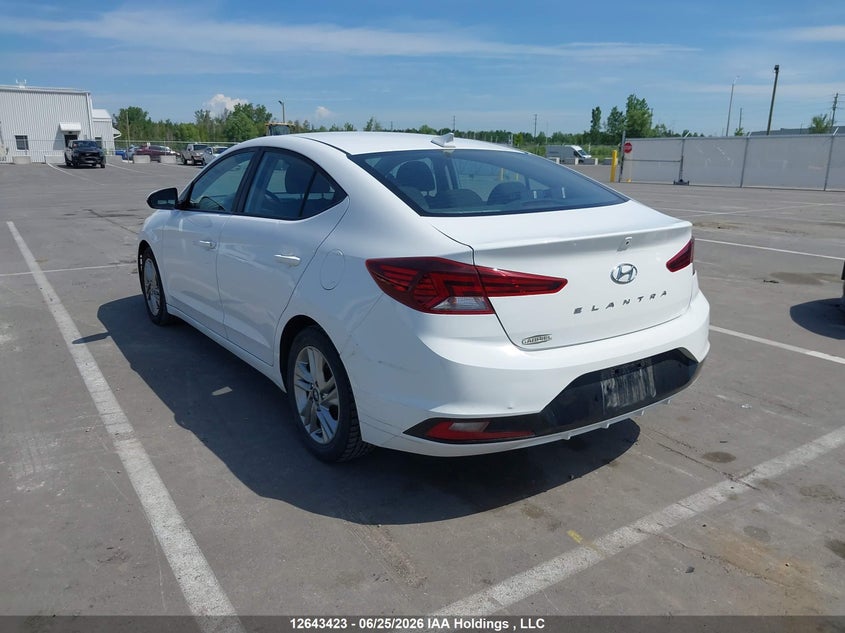 Vin: kmhd84lf3lu090190, lot: 3044559, hyundai elantra sel/value/limited 20203
