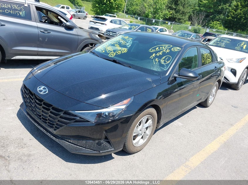 2022 Hyundai Elantra Essential Ivt With Hyundai Smartsense Package VIN: KMHLM4AG0NU316837 Lot: 12643451