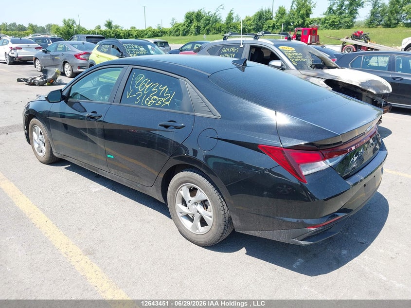 2022 Hyundai Elantra Essential Ivt With Hyundai Smartsense Package VIN: KMHLM4AG0NU316837 Lot: 12643451