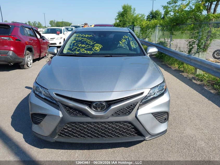 2019 Toyota Camry Se VIN: 4T1B11HK6KU749006 Lot: 12643461