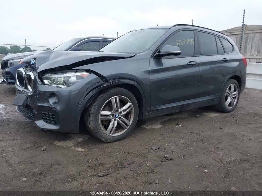 2018 BMW X1, Front, IAAI, VIN WBXHT3C3XJ5L31886 — photo 2