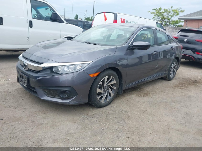 Vin: 2hgfc2f80jh011010, lot: 3044645, honda civic ex 20182