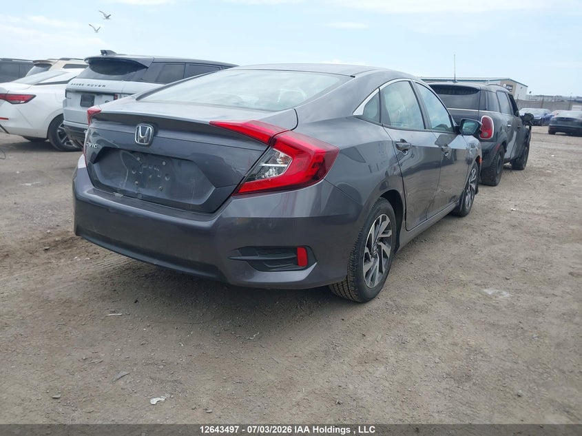Vin: 2hgfc2f80jh011010, lot: 3044645, honda civic ex 20184
