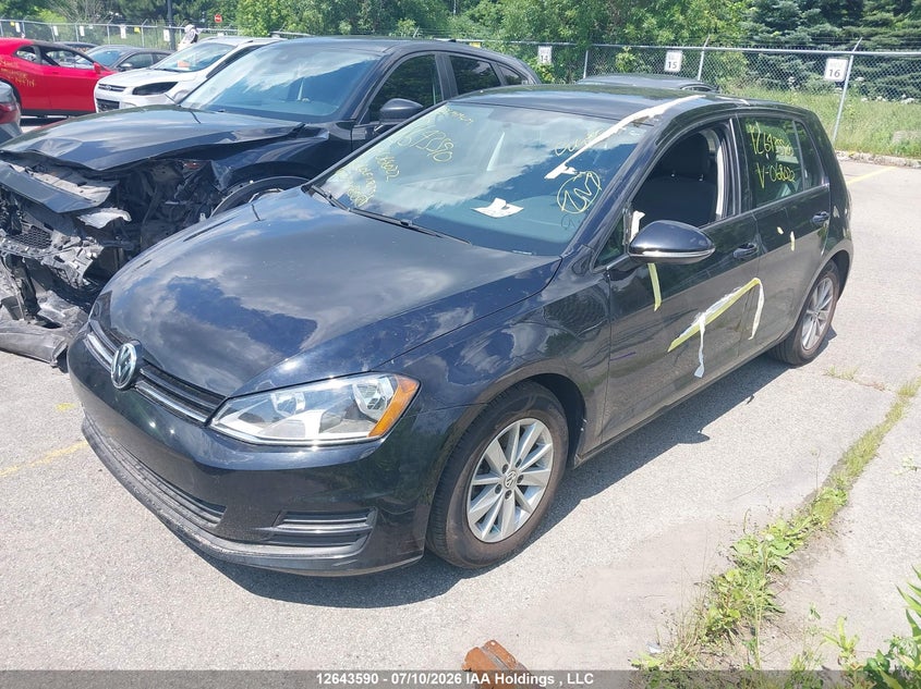 2016 Volkswagen Golf, Затоплення, IAAI, VIN 3VW217AU1GM068022 — фото 2