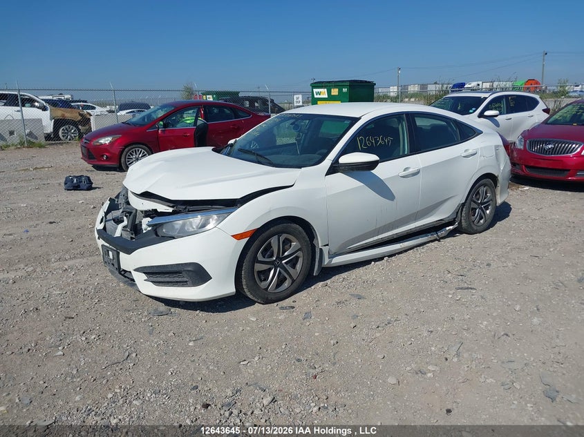 2017 Honda Civic, Удар спереди, IAAI, VIN 2HGFC2E55HH017371 — фото 2
