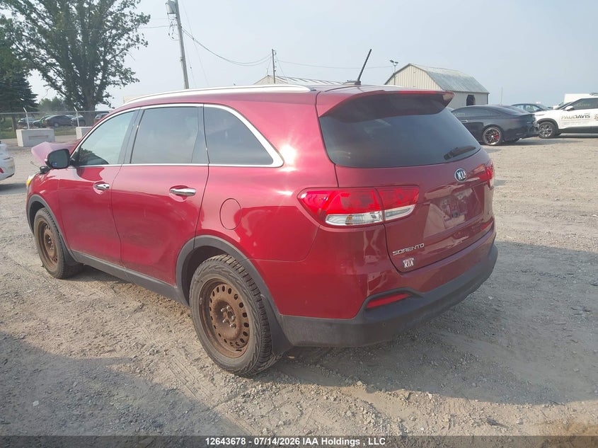 Vin: 5xypg4a37gg172749, lot: 3044830, kia sorento 20163