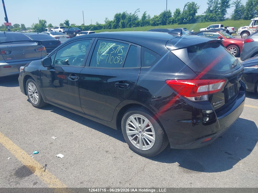 Vin: 4s3gtae61j3710095, lot: 3044867, subaru impreza touring 20183