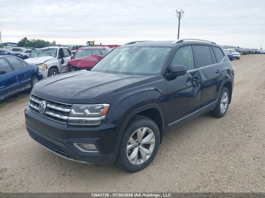 2018 Volkswagen Atlas, Лівий бік, IAAI, VIN 1V2MR2CA7JC587111 — фото 2