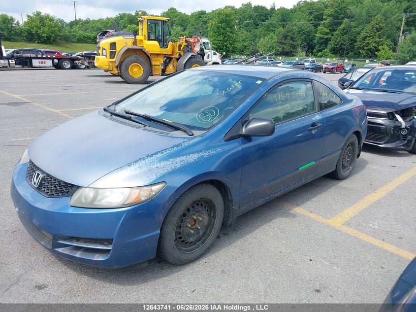 2009 Honda Civic Dx-G, Затопление, IAAI, VIN 2HGFG12319H009089 — фото 2