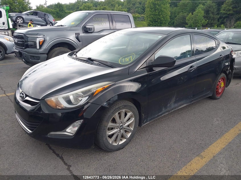 2016 Hyundai Elantra, Удар ззаду, IAAI, VIN KMHDH4AE1GU552326 — фото 2
