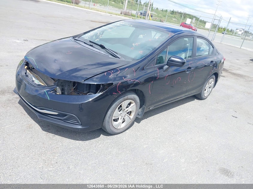 2014 Honda Civic, Front, IAAI, VIN 2HGFB2F44EH041133 — photo 2