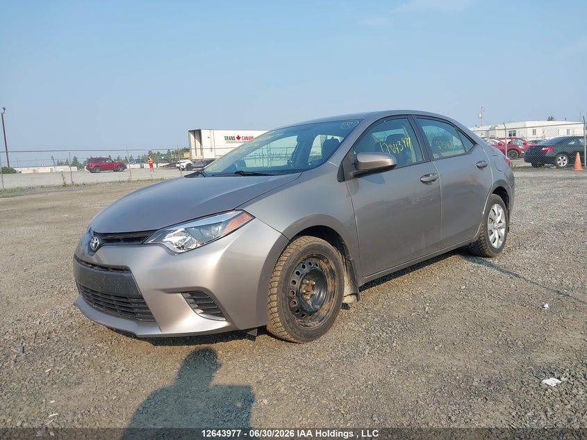 2015 Toyota Corolla, Правый зад, IAAI, VIN 2T1BURHE7FC299910 — фото 2