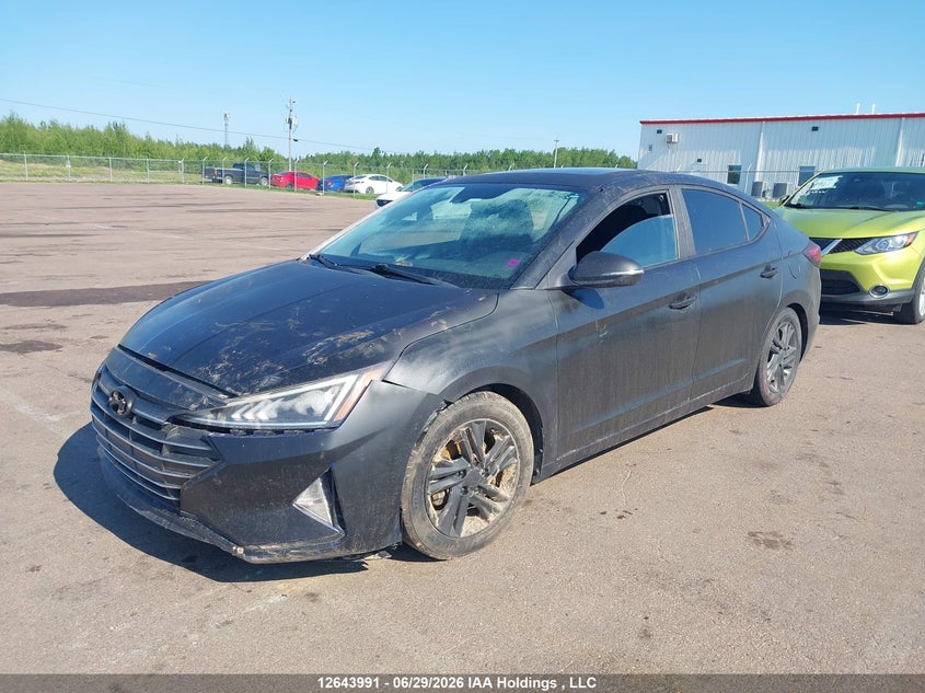 Vin: kmhd84lf7lu903014, lot: 3045151, hyundai elantra preferred with sun and safety package auto ivt 20202