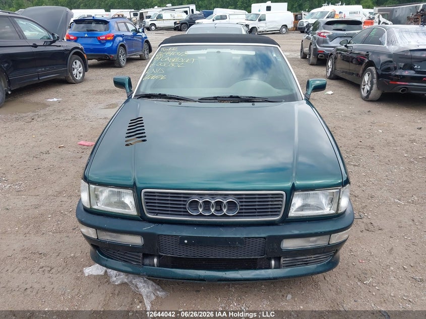 1994 AUDI CABRIOLET CABRIO 2.8L V6 FI SOHC 12V F2
