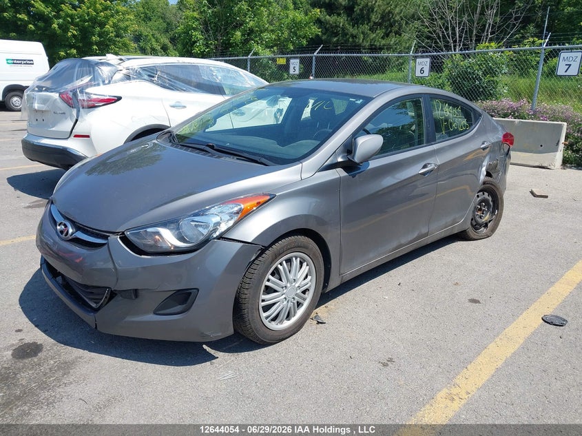 2012 Hyundai Elantra, Left Rear, IAAI, VIN 5NPDH4AE5CH069205 — photo 2