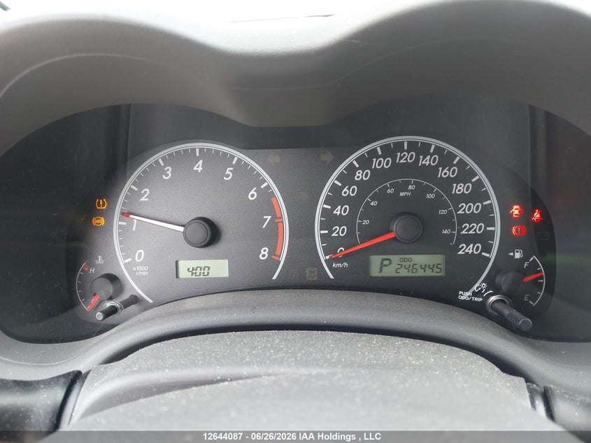 2009 TOYOTA COROLLA SEDAN 1.8L I-4 DOHC, VVT, 132HP