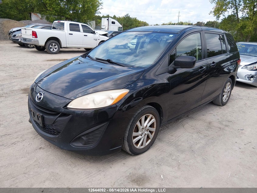 2012 Mazda 5, Правый зад, IAAI, VIN JM1CW2CL3C0106444 — фото 2