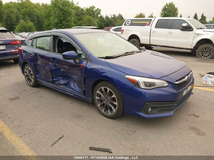 Vin: 4s3gtag63n3720114, lot: 3045281, subaru impreza sport with eyesight 5-door 2022 img_1