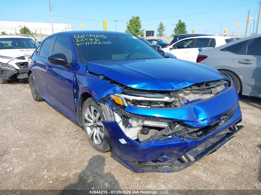 Vin: 2hgfe2f50nh115227, lot: 3045381, honda civic sport 20221