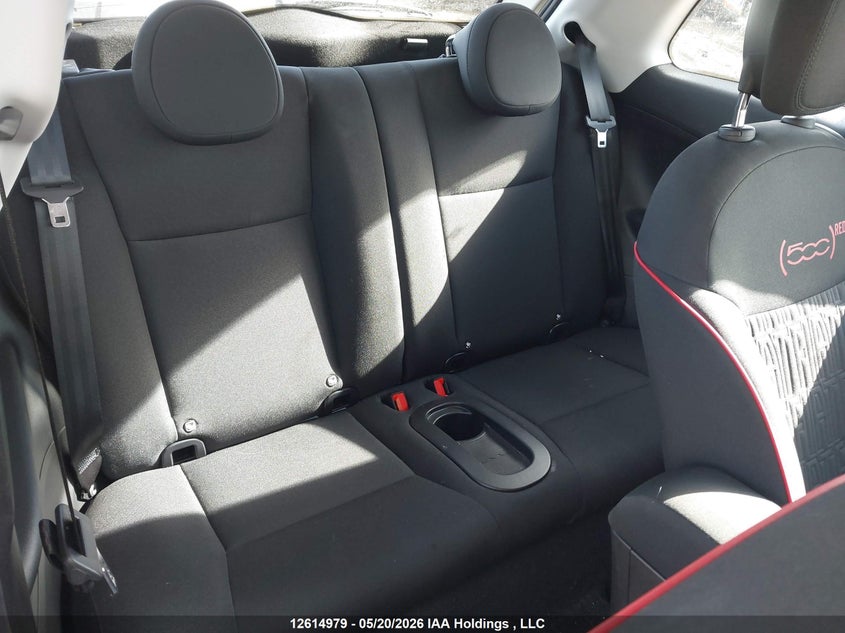 2025 Fiat 500E Bev Red VIN: ZFAFFAA43SX239608 Lot: 12614979X