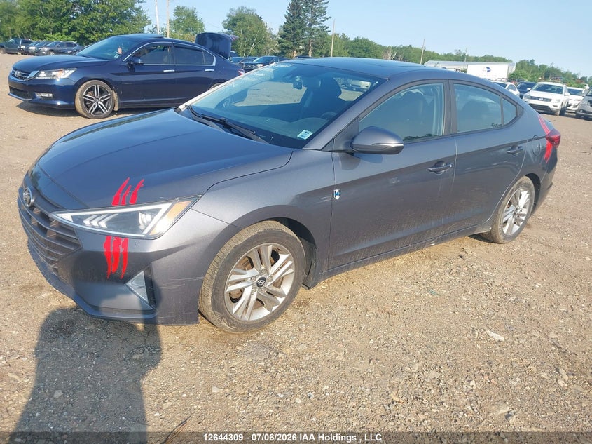 Vin: kmhd84lf0ku801794, lot: 3045491, hyundai elantra sel/value/limited 20192
