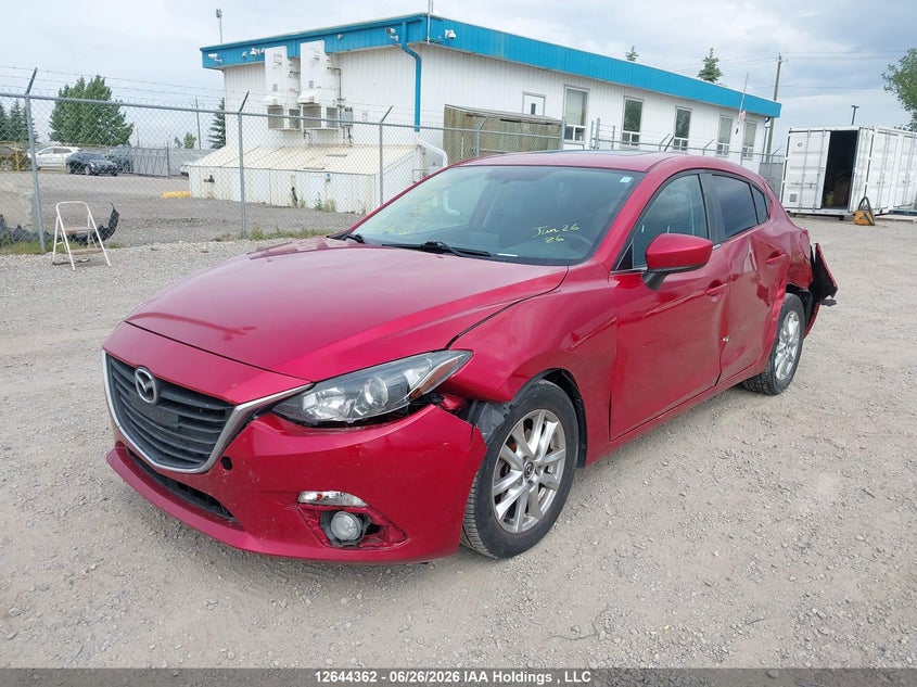 2015 Mazda 3, Левый бок, IAAI, VIN 3MZBM1L78FM163073 — фото 2