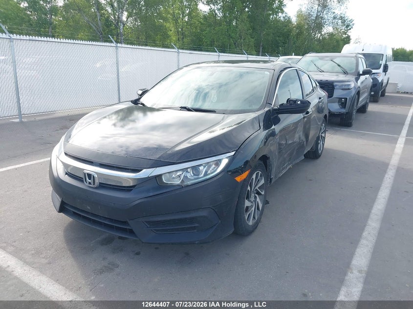 2016 Honda Civic, Левый бок, IAAI, VIN 2HGFC2F76GH008760 — фото 2