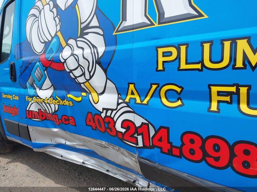 2021 Ram Promaster 3500 High Roof Extended 159 In. Wb VIN: 3C6MRVJG9ME513350 Lot: 12644447
