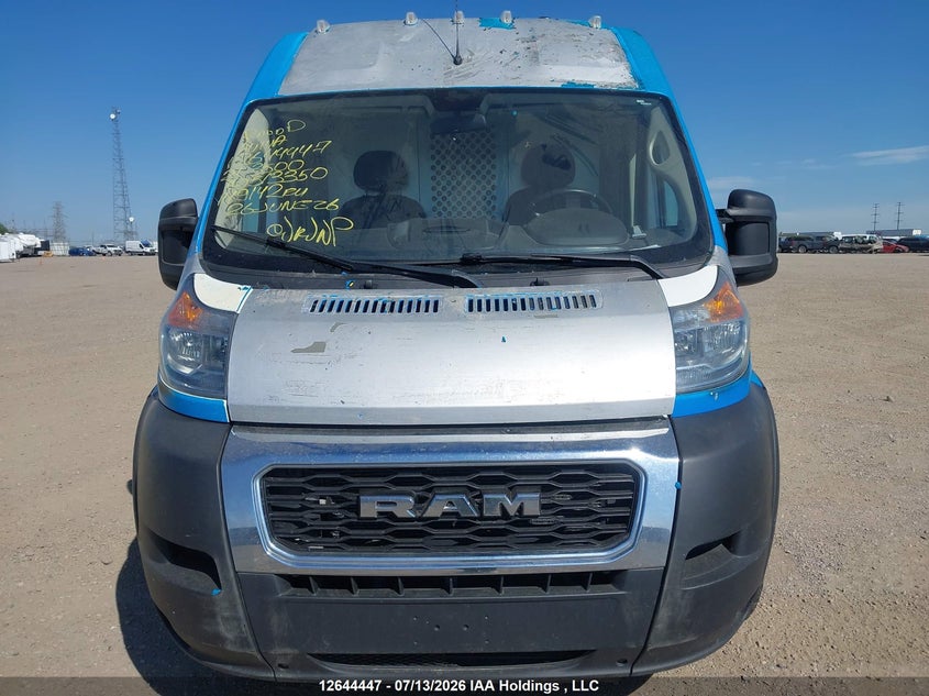 2021 Ram Promaster 3500 High Roof Extended 159 In. Wb VIN: 3C6MRVJG9ME513350 Lot: 12644447